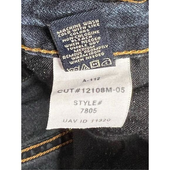 American‎ Eagle Bootcut Wide Leg Pocket Embroidered Details Blue Jean sz 12 - Picture 9 of 11